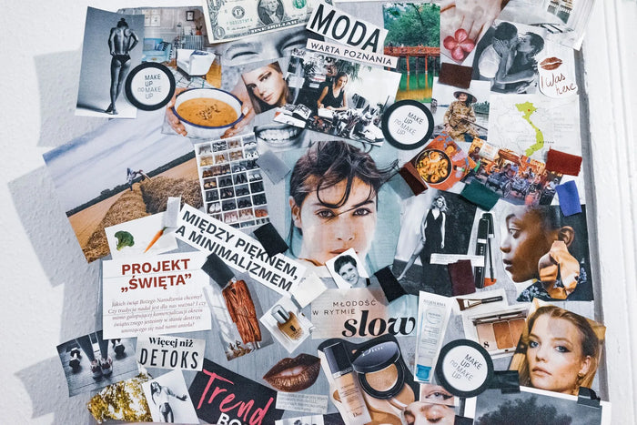 collage made up of multiple magazine cut outs
