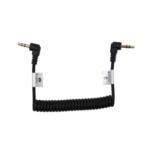Shop Promaster Audio Cable 3.5mm TRS male right angle - 3.5mm TRS male right angle - 8 1/2" coiled by Promaster at Nelson Photo & Video