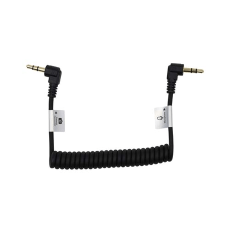Shop Promaster Audio Cable 3.5mm TRS male right angle - 3.5mm TRS male right angle - 8 1/2" coiled by Promaster at Nelson Photo & Video