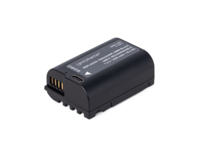 Promaster Li-ion Battery for Panasonic DMW-BLK22 with USB-C Charging - Nelson Photo & Video