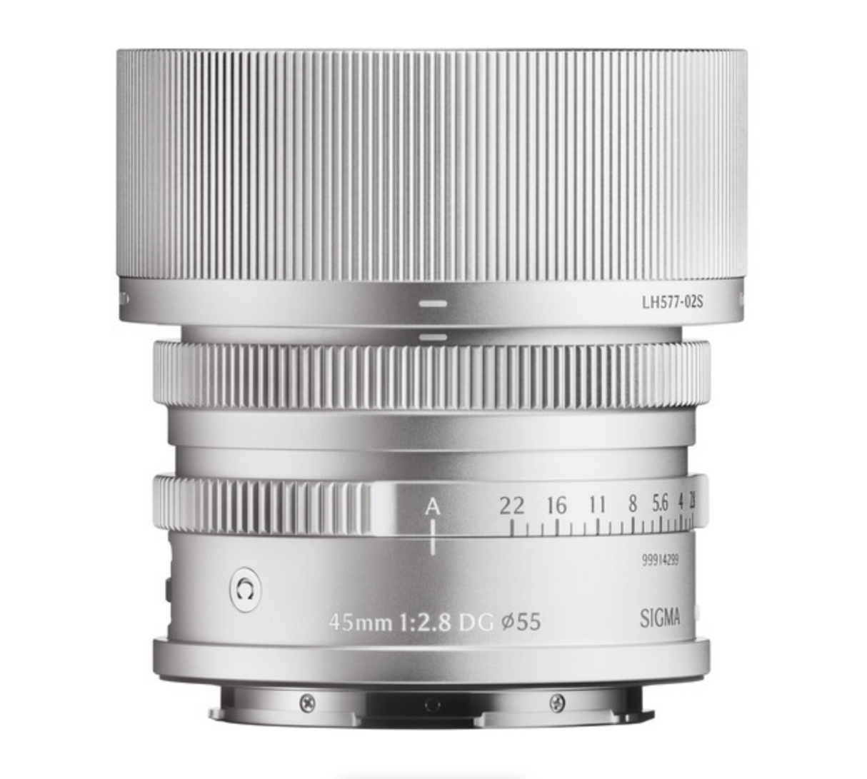 Sigma 45mm f/2.8 DG II Contemporary Lens (L-Mount, Silver)
