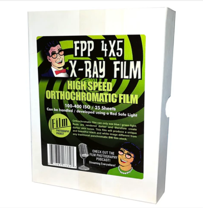 Film Photography Project 4x5 Sheet Film - FPP High Speed X-Ray Film - (25 Sheets)