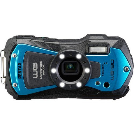 Ricoh Pentax WG-90 Digital Camera (Blue) - Nelson Photo & Video