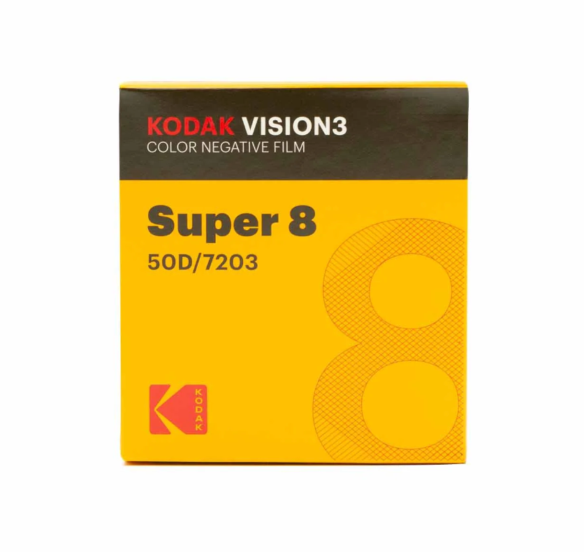 Kodak VISION3 50D Color Negative Film #7203 (Super 8, 50' Roll)