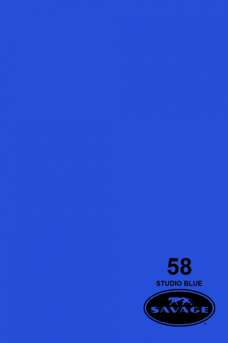 Shop Savage Widetone Seamless Background Paper (Studio Blue Seamless Paper 86” x 12yd) by Savage at Nelson Photo & Video