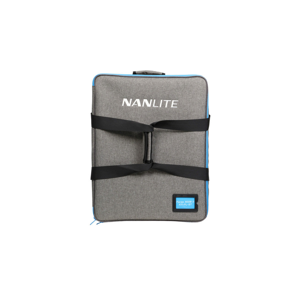 Nanlite Forza 300B II LED Spotlight and FL-20G Fresnel Rolling Case Kit (Open Box)