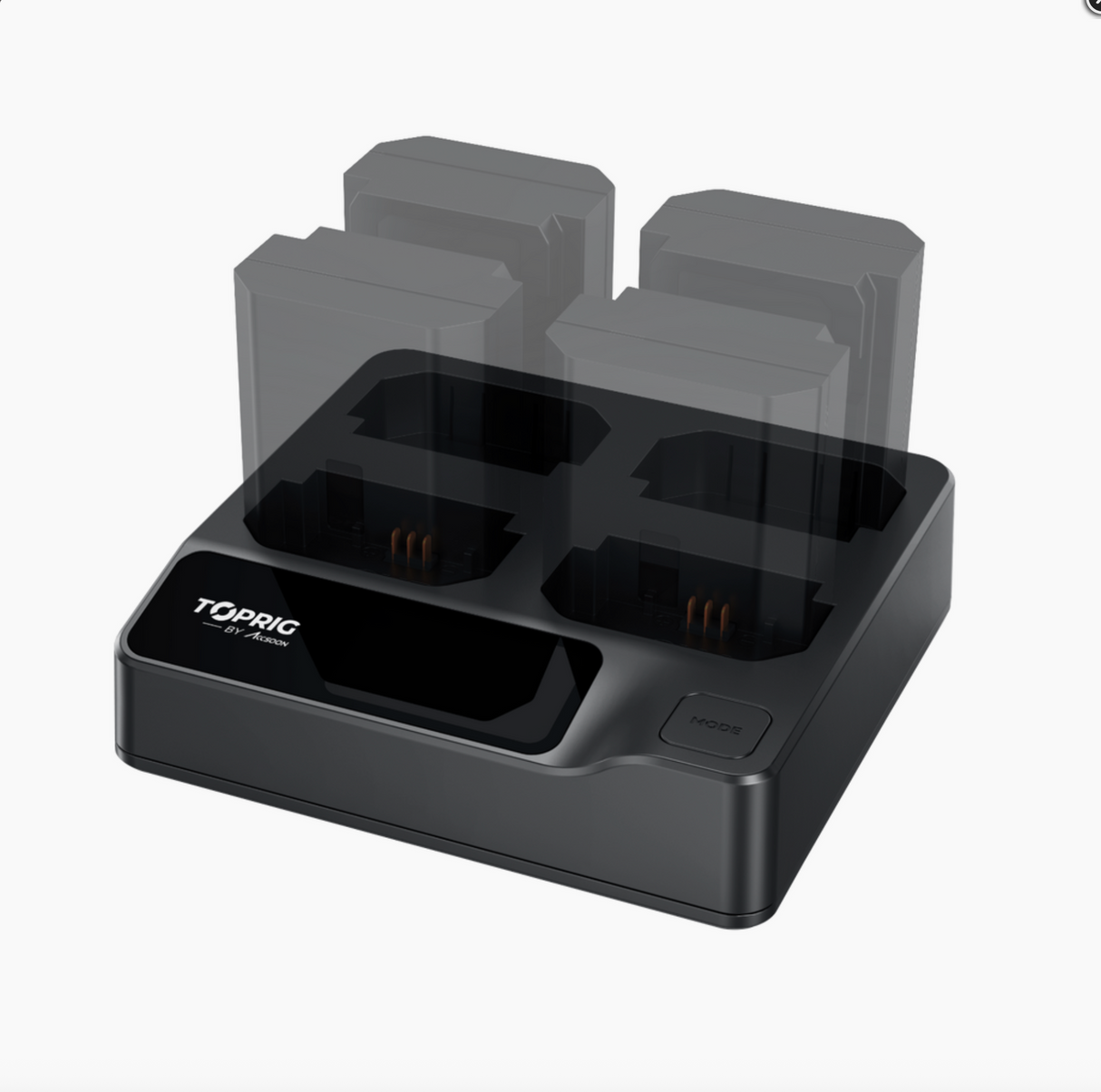 Accsoon TopRig 100W 4-Bay NP-FZ100 Fast Charger