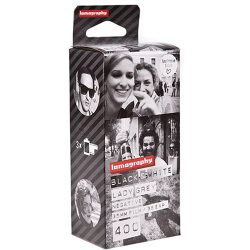 Lomography Lady Grey 400 Black and White Negative Film (35mm Roll Film, 36 Exposures, 3-Pack)