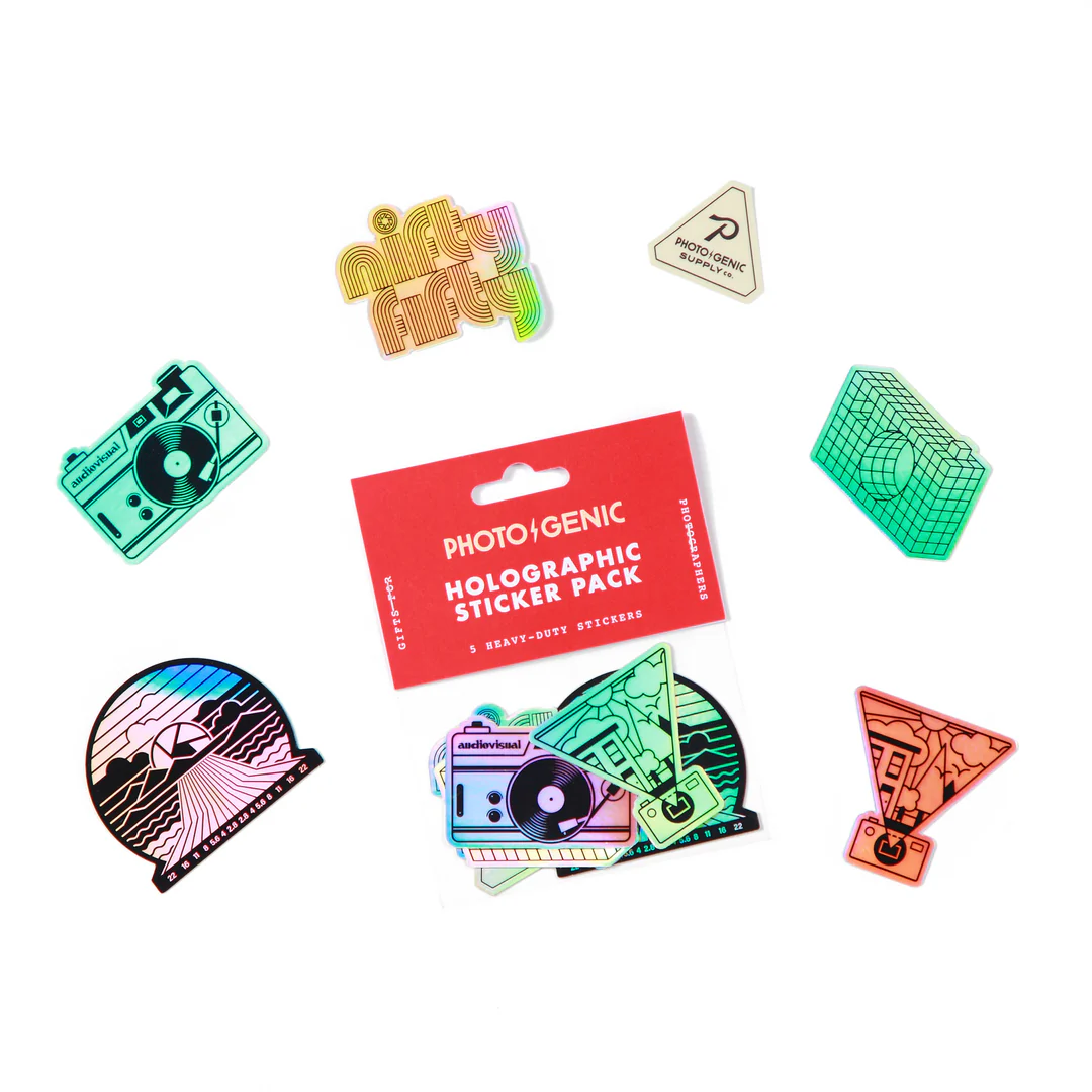 Photogenic Supply Co. Holographic Sticker Pack (5-Piece)