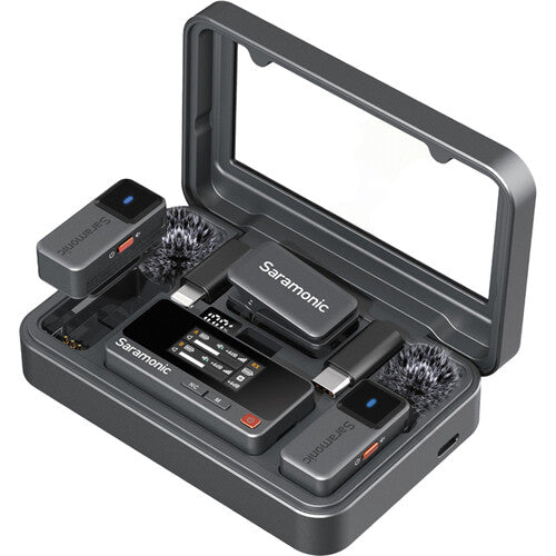 Saramonic Air 2-Person Mini Wireless Lavalier Microphone System for Mobile Devices, Cameras & Computers (2.4 GHz)