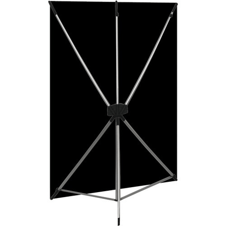 Shop Westcott X-Drop Wrinkle-Resistant Backdrop Kit - Rich Black (5' x 7') by Westcott at Nelson Photo & Video