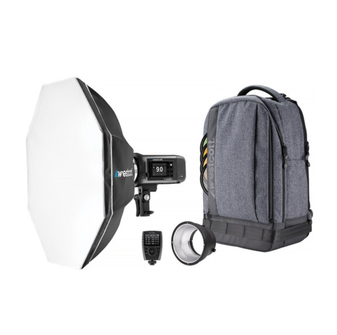 Westcott FJ400 II Strobe 1-Light Backpack Kit with FJ-X3 M Universal Wireless Trigger