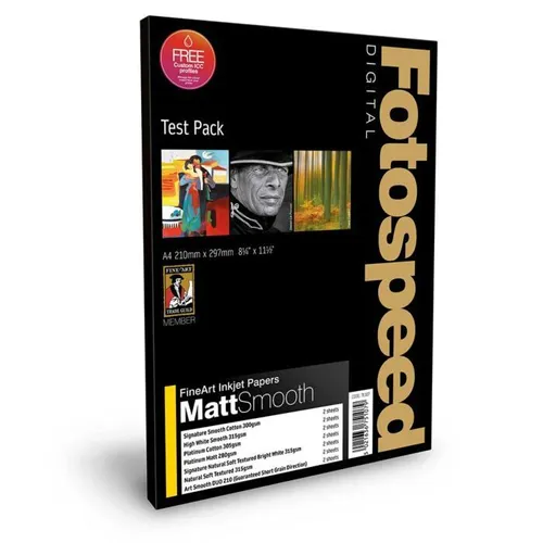 FotoSpeed Fine Art Matt Smooth A4 Test Pack