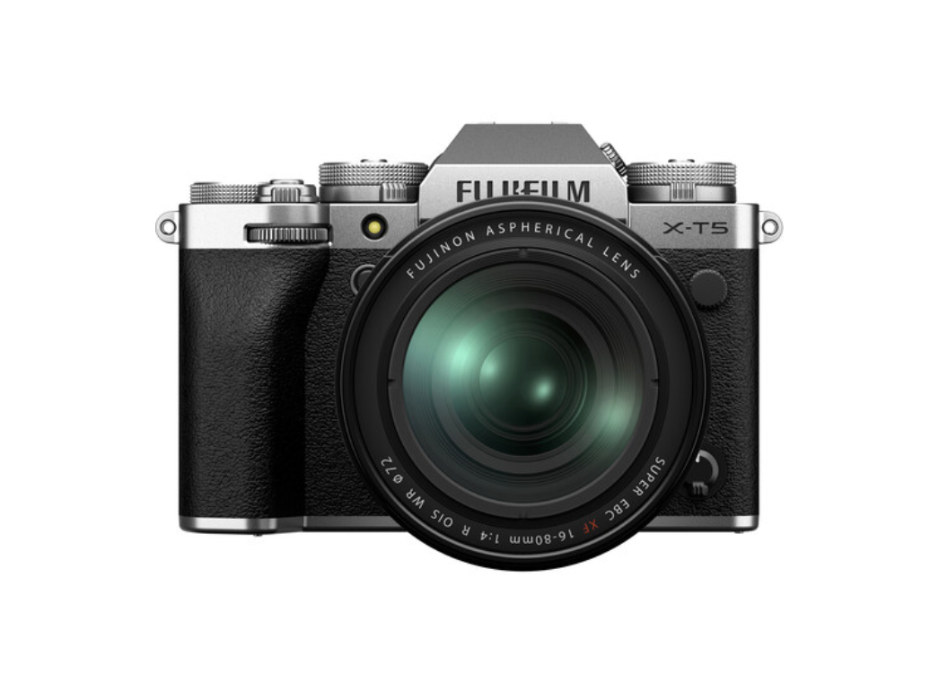 FUJIFILM X-T5 Mirrorless Camera with 16-80mm Lens (Silver)