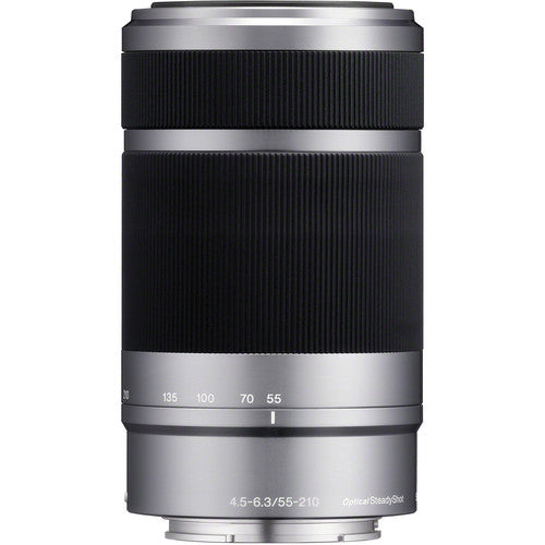 Sony E 55-210mm f/4.5-6.3 OSS Lens (Silver)