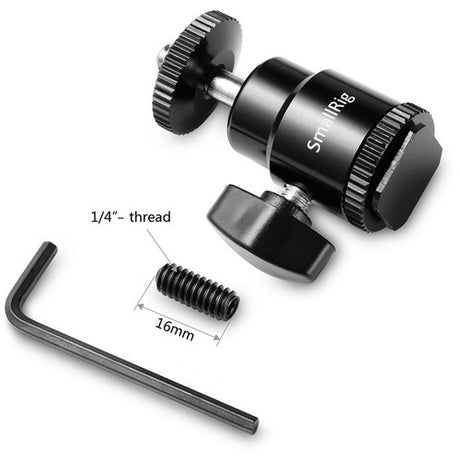 SmallRig 1/4" Camera Hot shoe mount w/ additional 1/4" screw