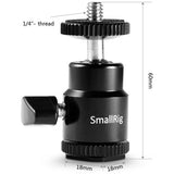 SmallRig 1/4" Camera Hot shoe mount w/ additional 1/4" screw