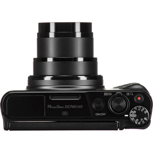 Canon PowerShot SX740 HS Digital Camera (Black) with Delkin