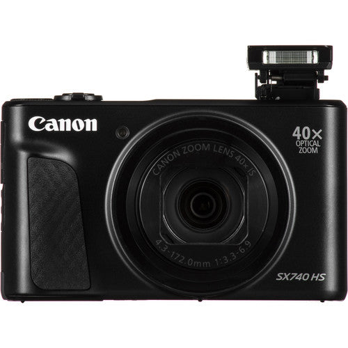 キャノン Canon PowerShot SX740hs ブラック Canon PowerShot SX740 HS 4K Video, 40x Optical Zoom, 20.3MP