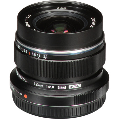 Olympus M.Zuiko Digital ED 12mm f/2.0 Lens (Black)