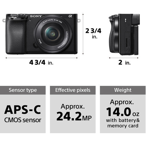 Sony Alpha a6100 Mirrorless Digital Camera (Body Only)