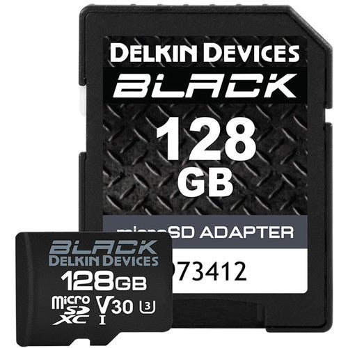 Delkin Devices 128GB MicroSDXC Black UHS-I V30 U3