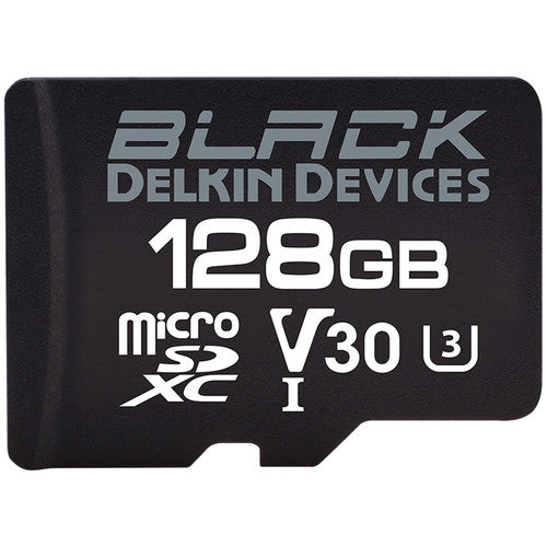 Delkin Devices 128GB MicroSDXC Black UHS-I V30 U3