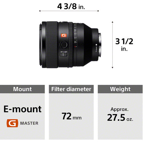 Sony FE 50mm F1.2 GM Full-frame Large-aperture G Master Lens