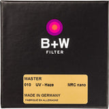 B+W UV-Haze #010 MRC MASTER Filter (58mm)