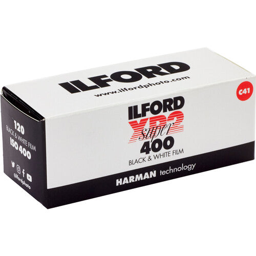 Ilford XP2 Super Black and White Negative Film (120 Roll Film)