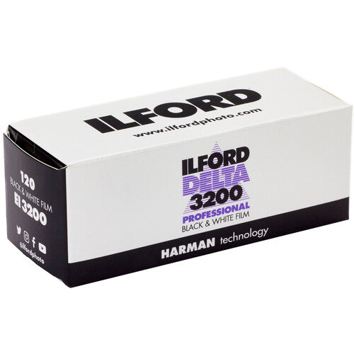 Ilford Delta 3200 Professional Black and White Negative Film (120 Roll Film)