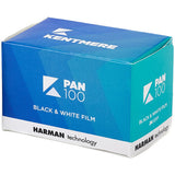 Kentmere Pan 100 Black and White Negative Film (35mm Roll Film, 24 Exposures)