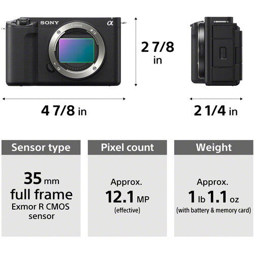 Sony ZV-E1 Mirrorless Camera (White, Body Only)