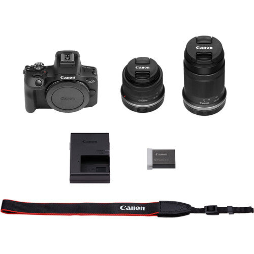 Canon EOS R100 Mirrorless Camera with RF-S18-45mm F4.5-6.3 IS STM & RF-S55-210mm F5-7.1 IS STM Lens Kit