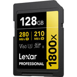 Lexar Pro SDXC 1800x UHS-II 128GB 2-Pack