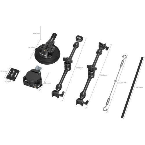 SmallRig Suction Cup Camera Support Kit SC-15K for Vehicle Shooting