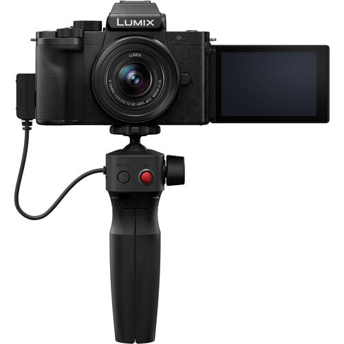 LUMIX G100 Mirrorless Camera with 12-32mm F3.5-5.6 Lens and Tripod Grip