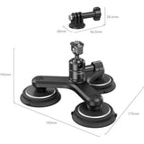 SmallRig Triple Magnetic Suction Cup Mounting Support Kit for Action Cameras