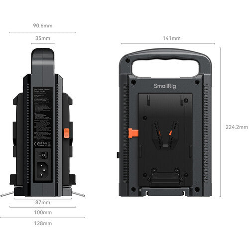 SmallRig Dual Channel V-Mount Battery Charger