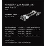 SmallRig HawkLock H21 Quick Release Rosette Magic Arm (7")