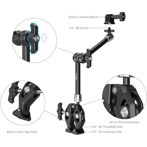 SmallRig Crab-Shaped Clamp with Magic Arm