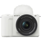 Sony ZV-E10 Mirrorless Camera with 16-50mm Lens (White)