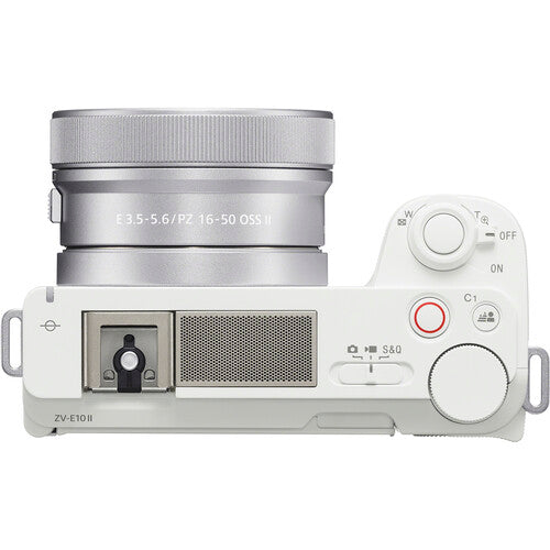 Sony ZV-E10 Mirrorless Camera with 16-50mm Lens (White)