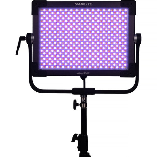 Nanlite Alien 300C RGBWW LED Panel  with Softbox and Eggcrate