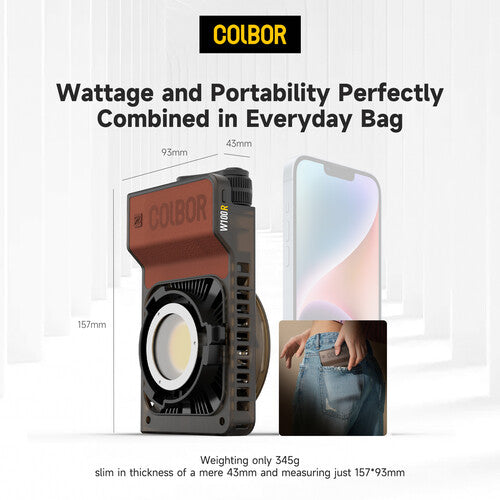 COLBOR W100R Portable RGB LED Monolight