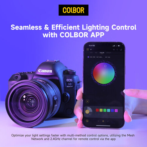 COLBOR W100R Portable RGB LED Monolight