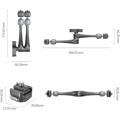 SmallRig HawkLock H21 Quick Release Rosette Magic Arm (11")