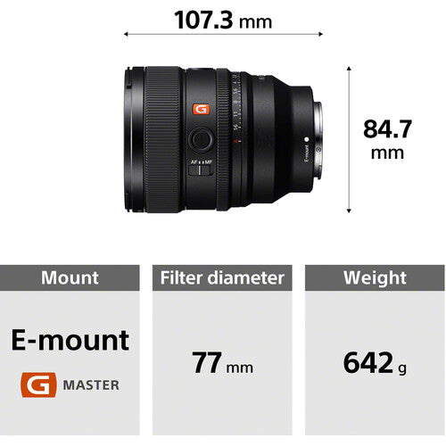 Sony FE 85mm f/1.4 GM II Lens