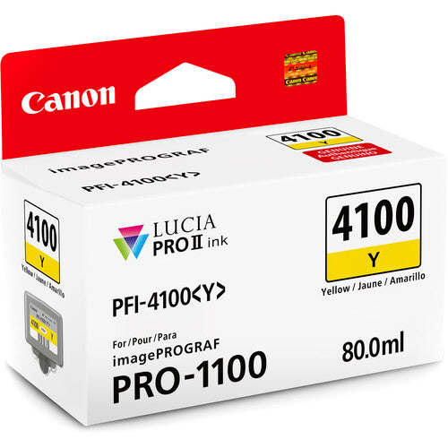 Canon PFI-4100 Yellow Pigment Ink Tank (80mL)