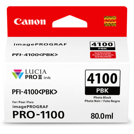 Canon PFI-4100 Photo Black Pigment Ink Tank (80mL)